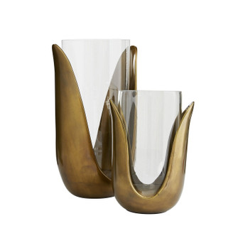 Sonia Vases, Set of 2 in Antique Brass (314|4580)