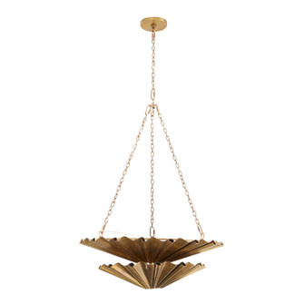 Katya Nine Light Chandelier in Vintage Brass (314|42040)