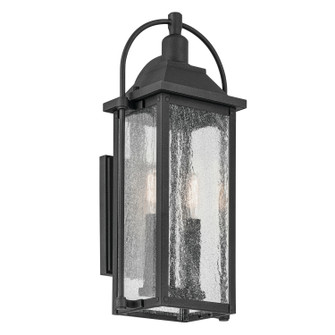 Harbor Row Two Light Outdoor Wall Mount in Textured Black (12|49714BKT)