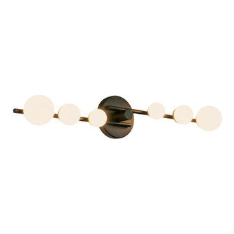 Cypress LED Vanity in Black/Opal Glass (347|VL55529-BK/OP)