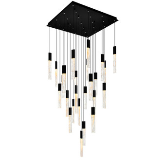 Greta LED Chandelier in Black (401|1589P28-25-101)