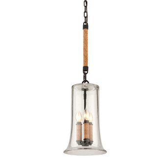 Pier 39 Three Light Pendant in Forged Iron (67|F3623-FOR)