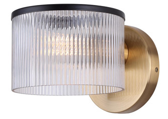 Jenner One Light Wall Sconce in Matte Black And Gold (387|IWF1143A01BKG)