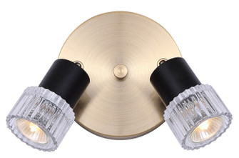 Elsee Two Light Track Lighting in Black/Gold (387|ICW1161A02BKG10)