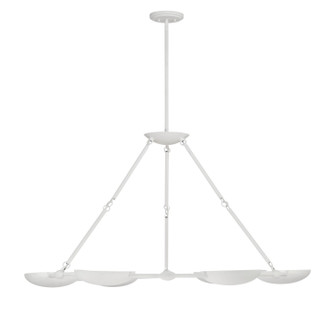 Undertas Six Light Chandelier in Piastra White (42|P1316-792)