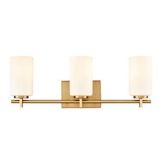 Denver Three Light Vanity in Lacquered Brass (45|90162/3)