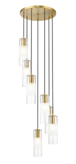 Alton Seven Light Chandelier in Modern Gold (224|824P-7R-MGLD)