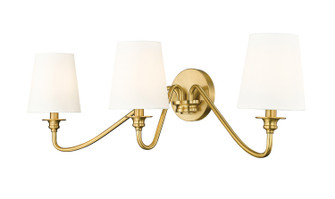 Gianna Three Light Wall Sconce in Modern Gold (224|7509-3S-MGLD)