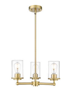 Thayer Three Light Chandelier in Luxe Gold (224|742-3LG)