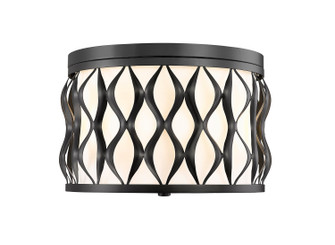 Harden Three Light Flush mount in Matte Black (224|1948F12-MB)