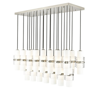 Cayden 23 Light Linear Chandelier in Brushed Nickel (224|1946P-23L-BN)