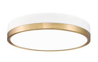Algar LED Flush Mount in Matte White + Modern Gold (224|1006F16-MW-MGLD-LED)