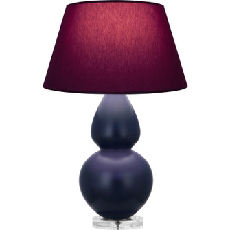 Double Gourd One Light Table Lamp in Matte Midnight Blue Glazed Ceramic w/Lucite (165|MMB62P)