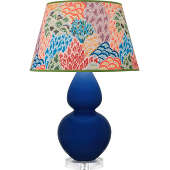 Double Gourd One Light Table Lamp in Cobalt Glazed Ceramic w/Lucite (165|CT23S)