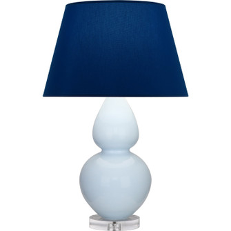 Double Gourd One Light Table Lamp in Baby Blue Glazed Ceramic w/Lucite (165|A676N)