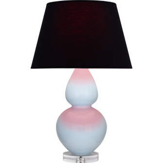 Double Gourd One Light Table Lamp in Baby Blue Glazed Ceramic w/Lucite (165|A676K)