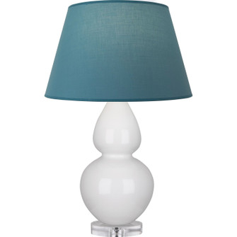 Double Gourd One Light Table Lamp in Lily Glazed Ceramic w/Lucite (165|A670B)