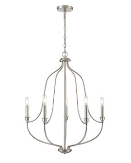 Senoia Five Light Chandelier in Brushed Nickel (59|98005-BN)