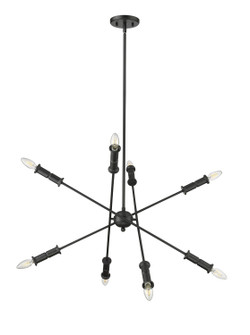 Potiss Eight Light Chandelier in Matte Black (59|29108-MB)