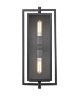 Rankin Two Light Outdoor Wall Sconce in Textured Black (59|250002-TBK)