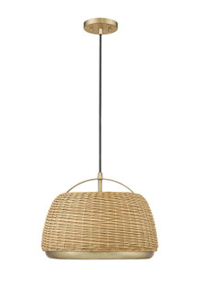 One Light Pendant in Vintage Brass (59|13201-VB)