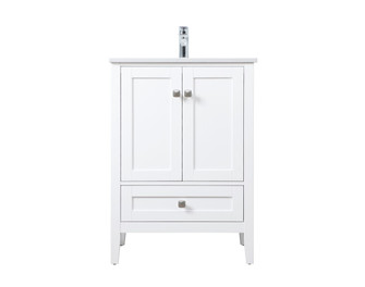 Hamilton SIngle Bathroom Vanity in White (173|VF21124WH)