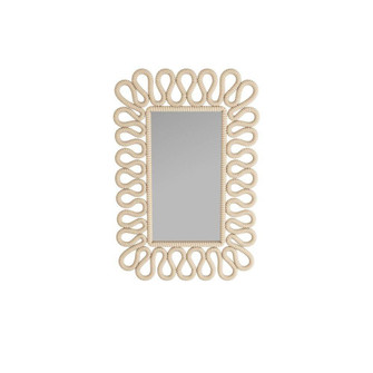 Caracol Mirror in Ivory, Cotton Rope (314|GKWMS01)