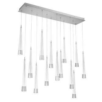 Quill LED Chandelier in Chrome (34|PD-59414L-CH)