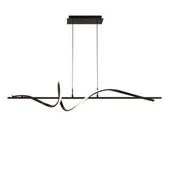 Corkscrew LED Linear Pendant in Black (34|PD-39443-35-BK)
