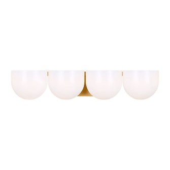 Cheverny Four Light Vanity in Burnished Brass (454|LXV1004BBS)