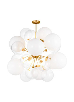 Aria Nine Light Chandelier in Burnished Brass (454|KSC1119BBS)