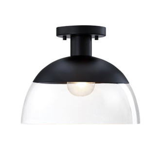 Rey One Light Semi Flush Mount in Matte Black (43|D308M-SF-MB)