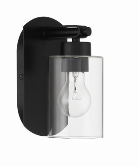 Hendrix One Light Wall Sconce in Flat Black (46|17605FB1)