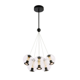 Arlo LED Chandelier in Black (78|AC6846BK)