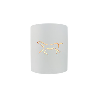 Sun Dagger One Light Outdoor Wall Sconce in Gloss White (outside and inside of fixture) (102|CER-9010W-WTWT-HRSE)