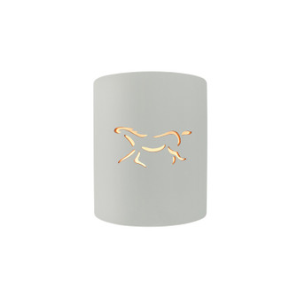 Sun Dagger One Light Wall Sconce in Matte White (102|CER-9010-MAT-HRSE)