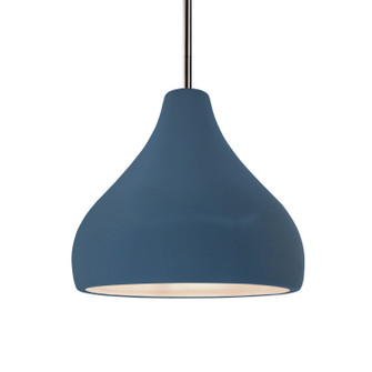 Radiance One Light Pendant in Midnight Sky (102|CER-6563-MID-NCKL-RIGID)