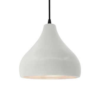 Radiance One Light Pendant in Matte White (102|CER-6563-MAT-MBLK-BKCD)