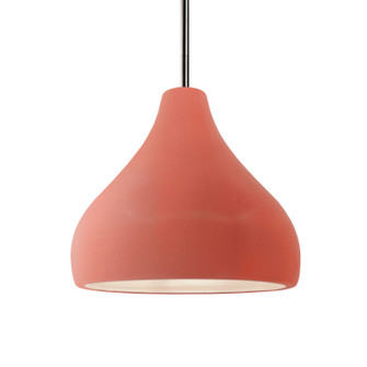 Radiance One Light Pendant in Gloss Blush (102|CER-6563-BSH-NCKL-RIGID)