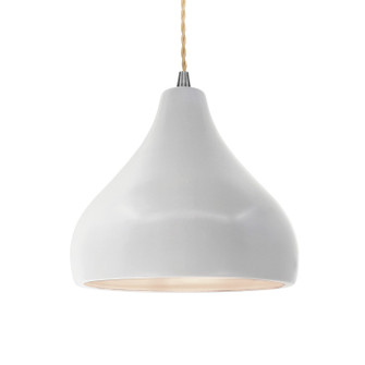 Radiance One Light Pendant in Bisque (102|CER-6563-BIS-NCKL-BEIG-TWST)