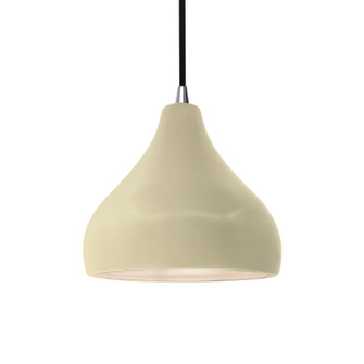 Radiance One Light Pendant in Vanilla (Gloss) (102|CER-6560-VAN-NCKL-BKCD)