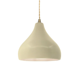 Radiance One Light Pendant in Vanilla (Gloss) (102|CER-6560-VAN-ABRS-BEIG-TWST)