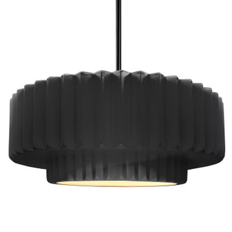 Radiance One Light Pendant in Gloss Black (102|CER-6555-BLK-MBLK-RIGID)