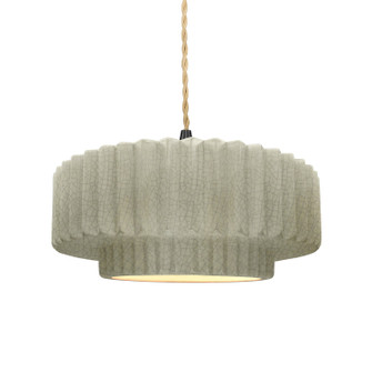 Radiance One Light Pendant in Celadon Green Crackle (102|CER-6553-CKC-MBLK-BEIG-TWST)