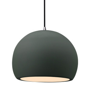 Radiance One Light Pendant in Pewter Green (102|CER-6535-PWGN-NCKL-BKCD)
