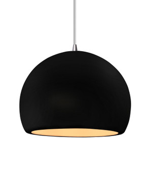 Radiance One Light Pendant in Carbon - Matte Black (102|CER-6535-CRB-NCKL-WTCD)