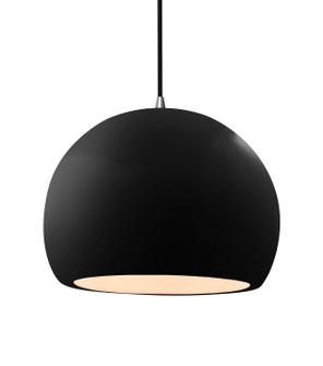 Radiance One Light Pendant in Gloss Black (102|CER-6535-BLK-NCKL-BKCD)