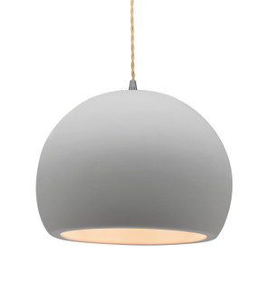 Radiance One Light Pendant in Bisque (102|CER-6535-BIS-NCKL-BEIG-TWST)