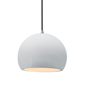 Radiance LED Pendant in Muted Yellow (102|CER-6530-MYLW-NCKL-BEIG-TWST-LED1-700)