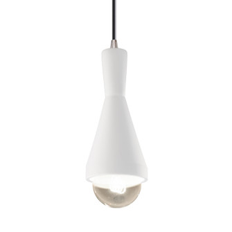 Radiance One Light Pendant in Vanilla (Gloss) (102|CER-6520-VAN-MBLK-BEIG-TWST)